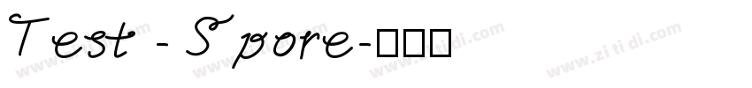 Test - Spore字体转换